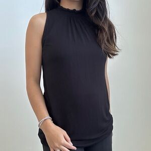 Ann Taylor High Neck Flowy Blouse - XXSP